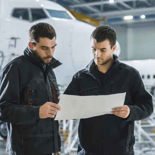 Two Engineers talking